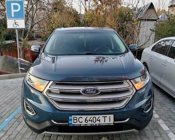 Синий Форд Эдж, объемом двигателя 2 л и пробегом 163 тыс. км за 16500 $, фото 3 на Automoto.ua