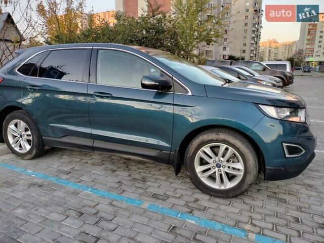 Синий Форд Эдж, объемом двигателя 2 л и пробегом 163 тыс. км за 16500 $, фото 4 на Automoto.ua