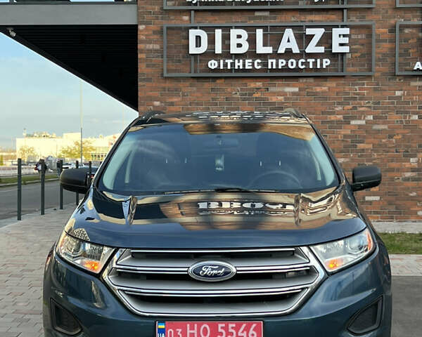 Синий Форд Эдж, объемом двигателя 2 л и пробегом 75 тыс. км за 13750 $, фото 1 на Automoto.ua