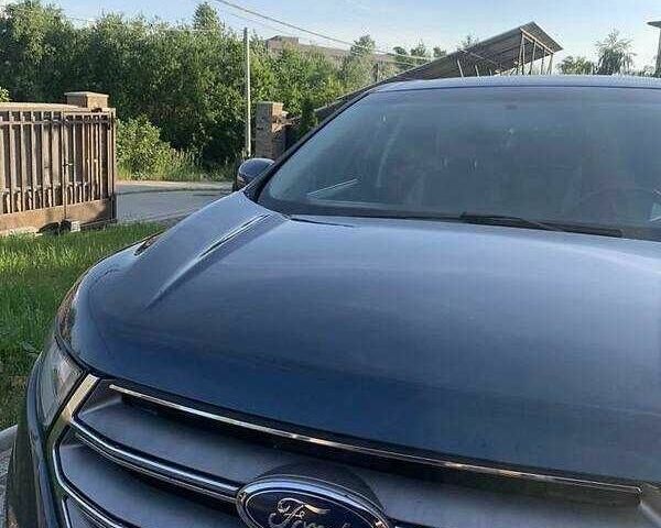 Синий Форд Эдж, объемом двигателя 2 л и пробегом 255 тыс. км за 10900 $, фото 3 на Automoto.ua