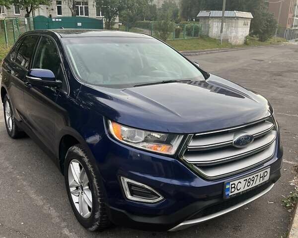Синий Форд Эдж, объемом двигателя 2 л и пробегом 102 тыс. км за 15800 $, фото 2 на Automoto.ua