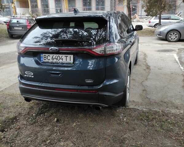 Синий Форд Эдж, объемом двигателя 2 л и пробегом 163 тыс. км за 16500 $, фото 6 на Automoto.ua