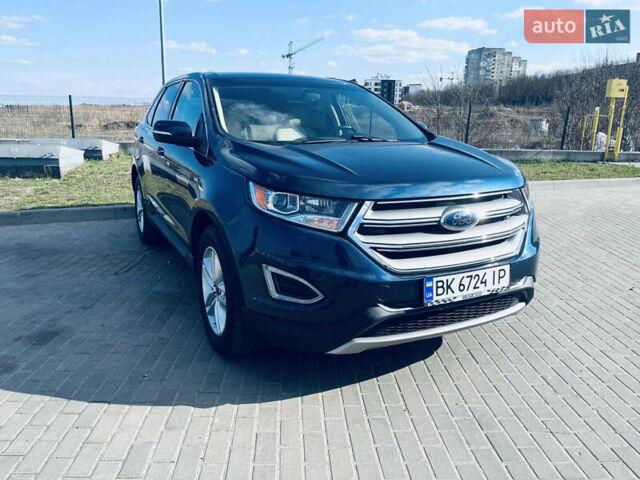 Синий Форд Эдж, объемом двигателя 2 л и пробегом 154 тыс. км за 14500 $, фото 1 на Automoto.ua