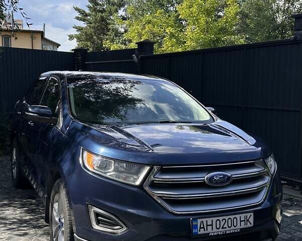 Синий Форд Эдж, объемом двигателя 2 л и пробегом 102 тыс. км за 18500 $, фото 5 на Automoto.ua