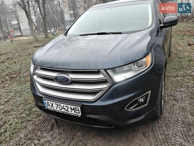 Синій Форд Едж, об'ємом двигуна 2 л та пробігом 75 тис. км за 16200 $, фото 2 на Automoto.ua