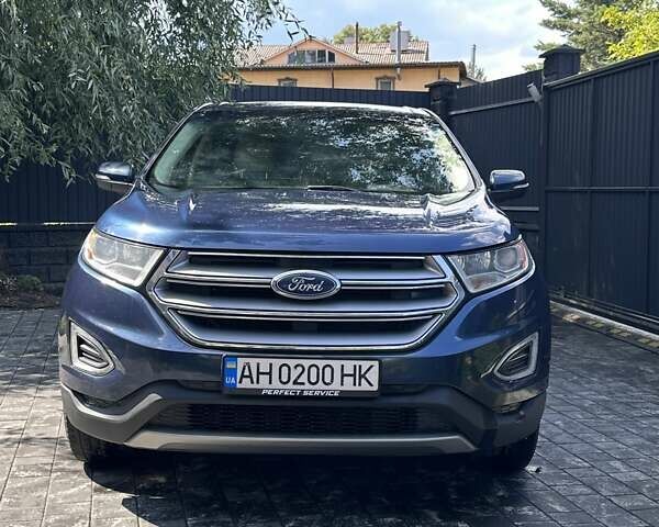 Синий Форд Эдж, объемом двигателя 2 л и пробегом 102 тыс. км за 18500 $, фото 6 на Automoto.ua
