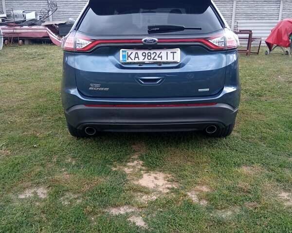 Синий Форд Эдж, объемом двигателя 2 л и пробегом 100 тыс. км за 17250 $, фото 4 на Automoto.ua
