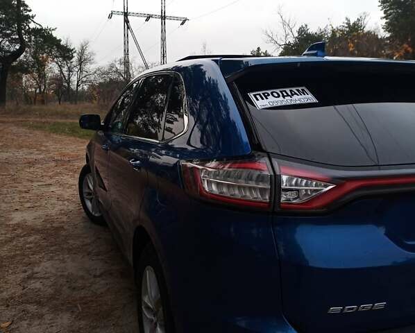 Синий Форд Эдж, объемом двигателя 2 л и пробегом 120 тыс. км за 18500 $, фото 1 на Automoto.ua