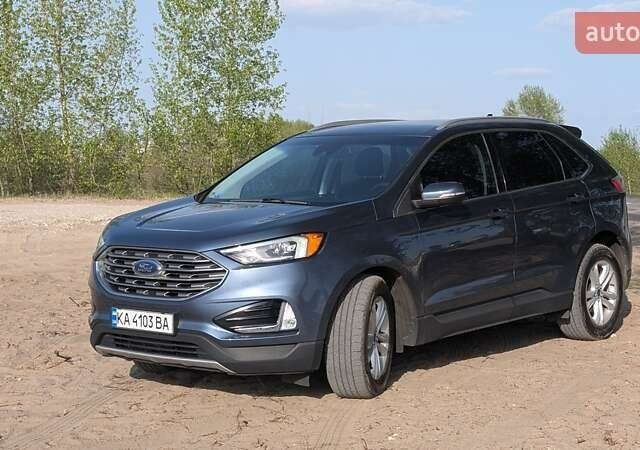 Синий Форд Эдж, объемом двигателя 2 л и пробегом 49 тыс. км за 21750 $, фото 2 на Automoto.ua