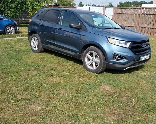 Синий Форд Эдж, объемом двигателя 2 л и пробегом 100 тыс. км за 17250 $, фото 1 на Automoto.ua