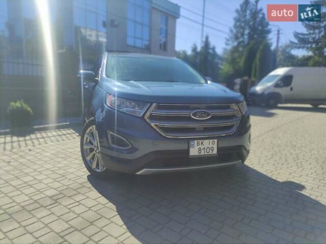 Синій Форд Едж, об'ємом двигуна 2 л та пробігом 140 тис. км за 16500 $, фото 1 на Automoto.ua