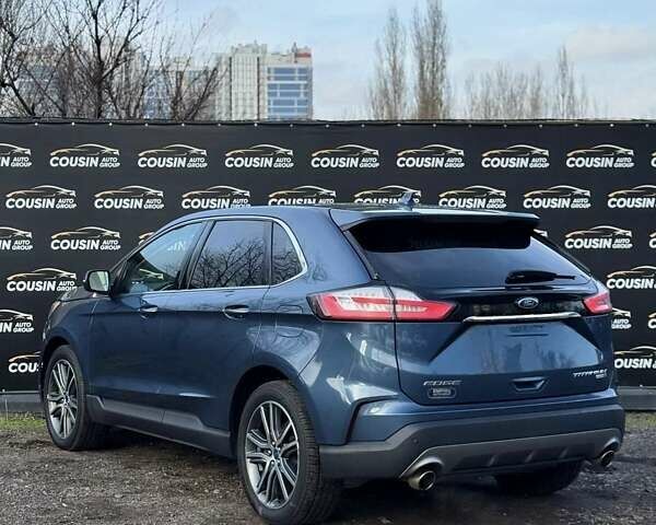 Синий Форд Эдж, объемом двигателя 2 л и пробегом 60 тыс. км за 19400 $, фото 2 на Automoto.ua