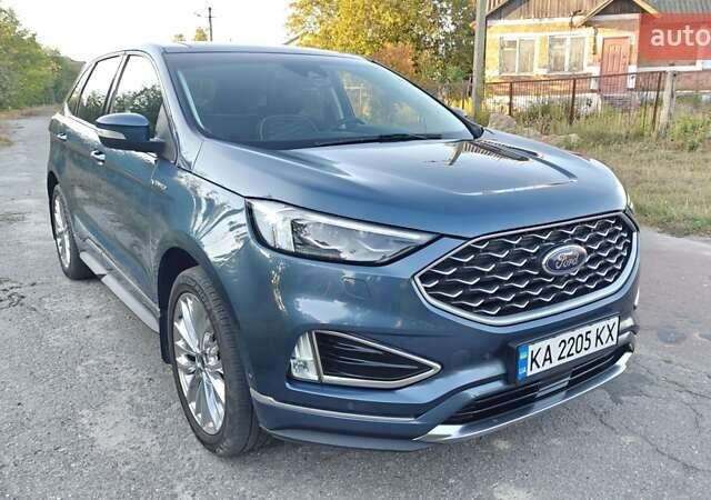 Синий Форд Эдж, объемом двигателя 2 л и пробегом 163 тыс. км за 28700 $, фото 6 на Automoto.ua