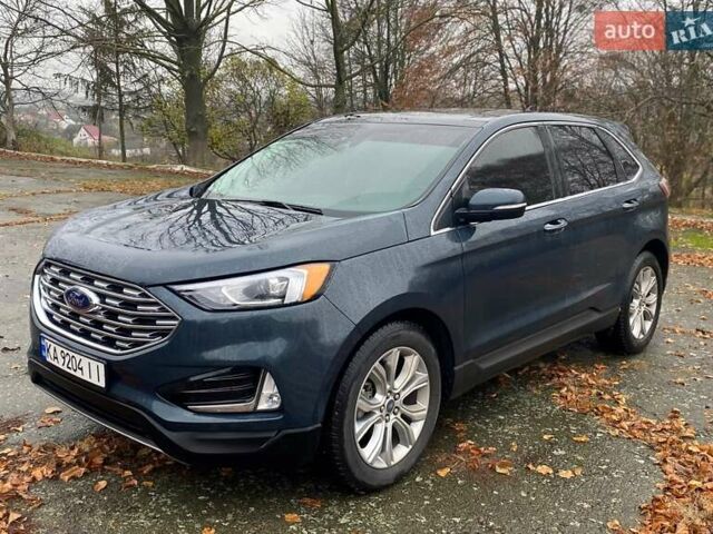 Синий Форд Эдж, объемом двигателя 2 л и пробегом 113 тыс. км за 18500 $, фото 4 на Automoto.ua