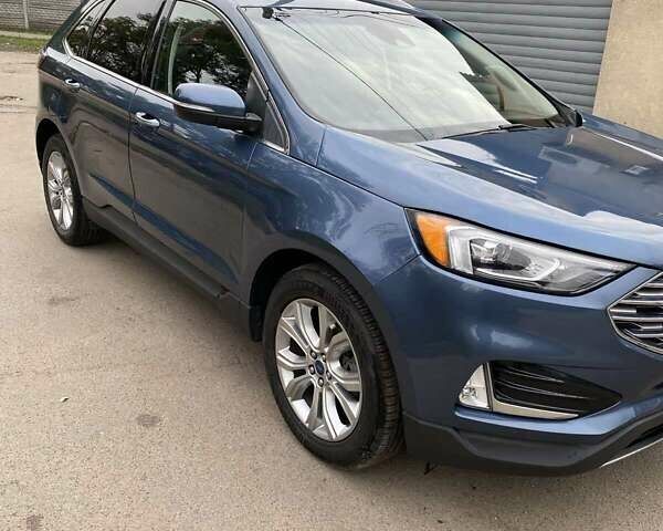 Синий Форд Эдж, объемом двигателя 2 л и пробегом 57 тыс. км за 20500 $, фото 1 на Automoto.ua