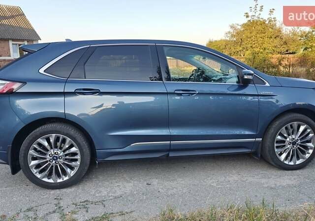 Синий Форд Эдж, объемом двигателя 2 л и пробегом 163 тыс. км за 28700 $, фото 5 на Automoto.ua