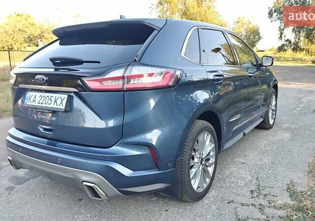 Синий Форд Эдж, объемом двигателя 2 л и пробегом 163 тыс. км за 28700 $, фото 4 на Automoto.ua