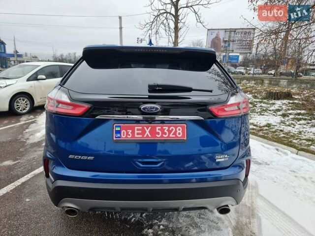 Синий Форд Эдж, объемом двигателя 2 л и пробегом 163 тыс. км за 15950 $, фото 6 на Automoto.ua