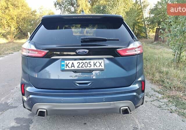 Синий Форд Эдж, объемом двигателя 2 л и пробегом 163 тыс. км за 28700 $, фото 3 на Automoto.ua