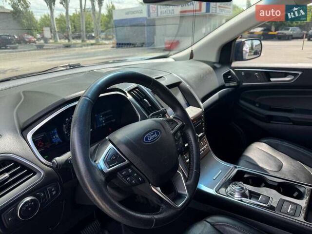 Синий Форд Эдж, объемом двигателя 2 л и пробегом 125 тыс. км за 21200 $, фото 12 на Automoto.ua