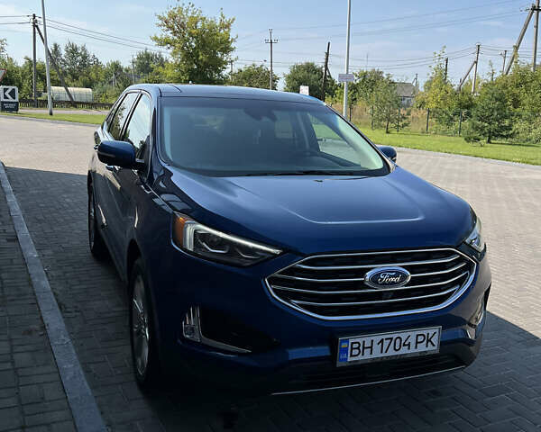 Синий Форд Эдж, объемом двигателя 2 л и пробегом 51 тыс. км за 23500 $, фото 2 на Automoto.ua