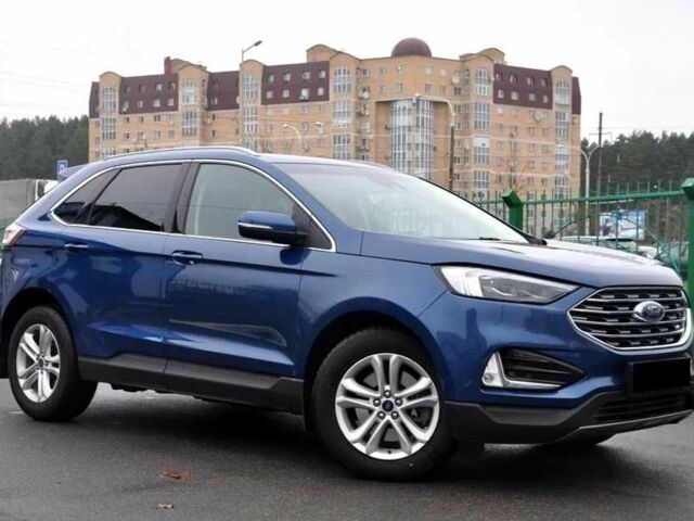 Синий Форд Эдж, объемом двигателя 2 л и пробегом 64 тыс. км за 15500 $, фото 1 на Automoto.ua