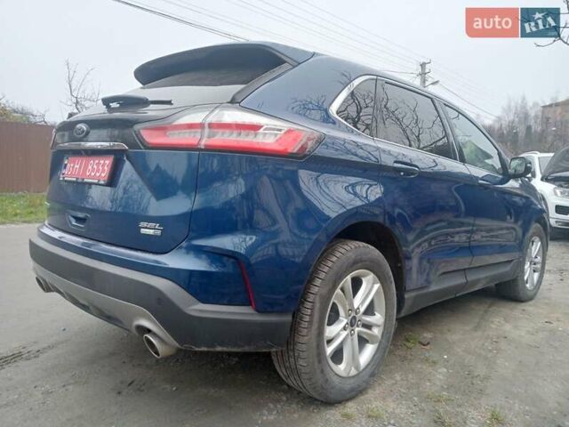 Синий Форд Эдж, объемом двигателя 2 л и пробегом 62 тыс. км за 18700 $, фото 2 на Automoto.ua