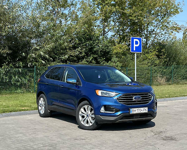 Синий Форд Эдж, объемом двигателя 2 л и пробегом 51 тыс. км за 23500 $, фото 1 на Automoto.ua
