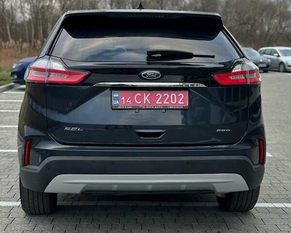 Синий Форд Эдж, объемом двигателя 2 л и пробегом 62 тыс. км за 21700 $, фото 2 на Automoto.ua