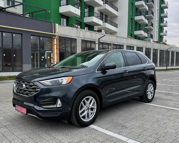 Синий Форд Эдж, объемом двигателя 2 л и пробегом 62 тыс. км за 21700 $, фото 1 на Automoto.ua