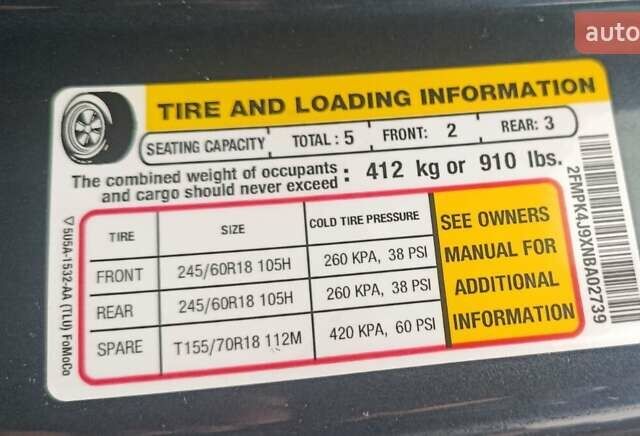 Синий Форд Эдж, объемом двигателя 2 л и пробегом 51 тыс. км за 21222 $, фото 38 на Automoto.ua