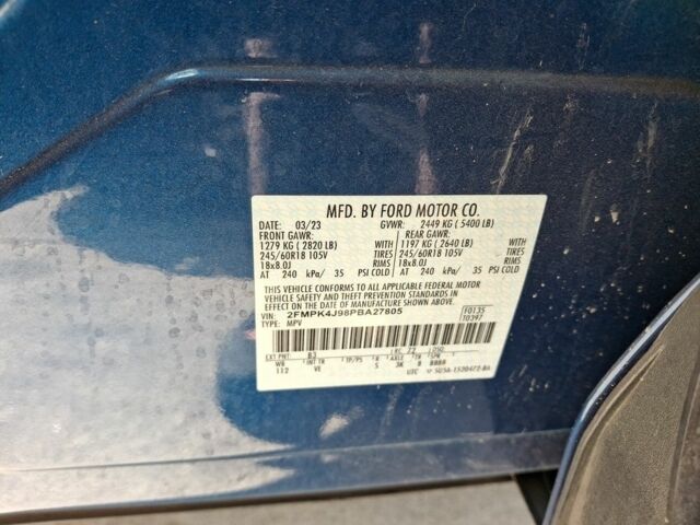 Синий Форд Эдж, объемом двигателя 2 л и пробегом 66 тыс. км за 15199 $, фото 7 на Automoto.ua