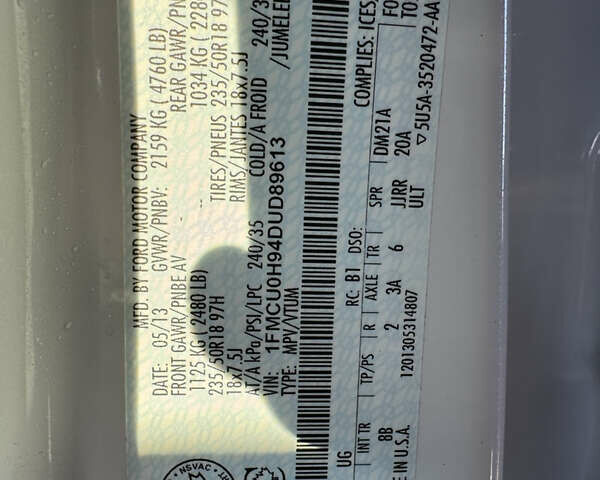 Білий Форд Ескейп, об'ємом двигуна 2 л та пробігом 173 тис. км за 12999 $, фото 40 на Automoto.ua