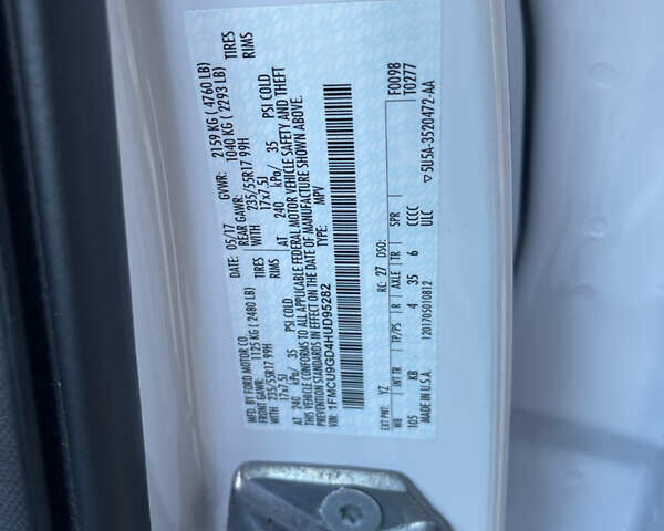 Белый Форд Эскейп, объемом двигателя 1.5 л и пробегом 270 тыс. км за 11000 $, фото 40 на Automoto.ua