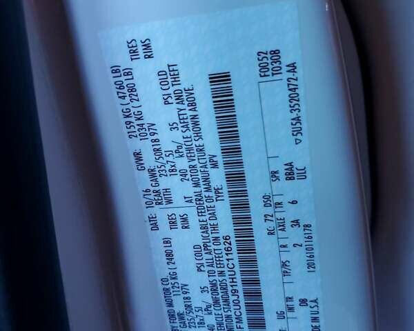 Белый Форд Эскейп, объемом двигателя 2 л и пробегом 94 тыс. км за 2300 $, фото 11 на Automoto.ua