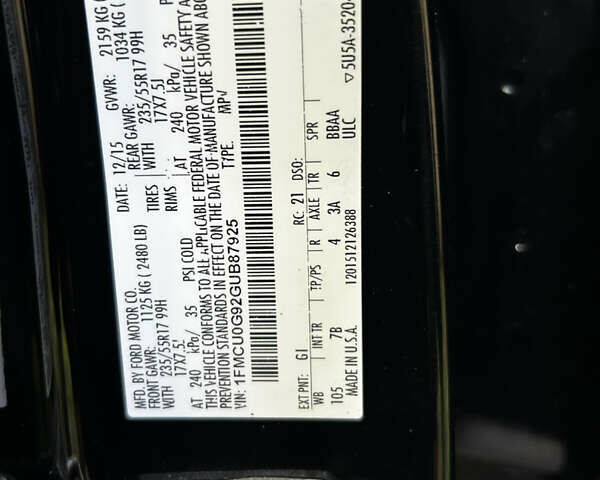 Чорний Форд Ескейп, об'ємом двигуна 2 л та пробігом 203 тис. км за 11400 $, фото 28 на Automoto.ua