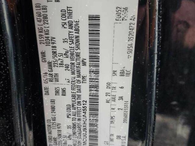Чорний Форд Ескейп, об'ємом двигуна 0 л та пробігом 73 тис. км за 8500 $, фото 13 на Automoto.ua