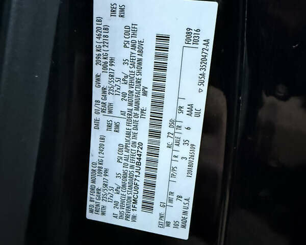 Черный Форд Эскейп, объемом двигателя 2.5 л и пробегом 109 тыс. км за 14400 $, фото 10 на Automoto.ua