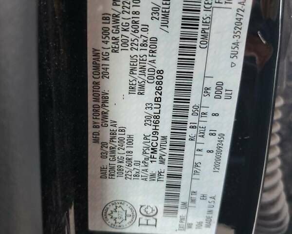 Черный Форд Эскейп, объемом двигателя 1.5 л и пробегом 94 тыс. км за 3600 $, фото 12 на Automoto.ua