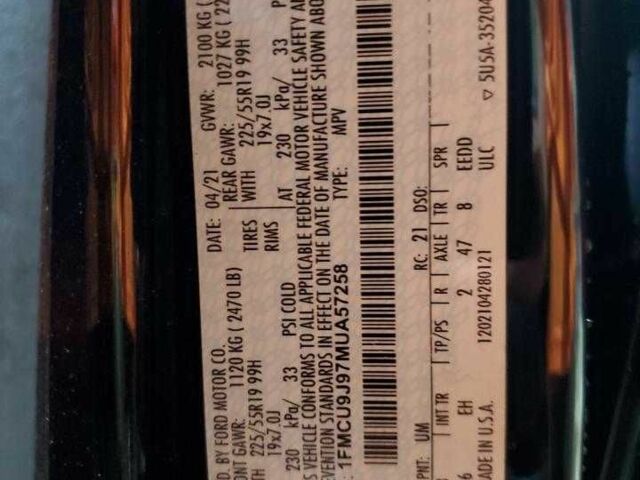 Черный Форд Эскейп, объемом двигателя 2 л и пробегом 76 тыс. км за 4000 $, фото 13 на Automoto.ua