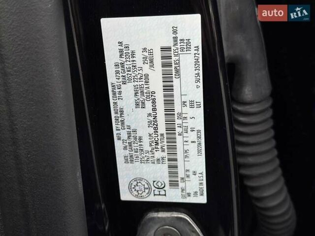Чорний Форд Ескейп, об'ємом двигуна 2 л та пробігом 31 тис. км за 22900 $, фото 19 на Automoto.ua