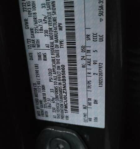 Черный Форд Эскейп, объемом двигателя 2.5 л и пробегом 39 тыс. км за 25300 $, фото 3 на Automoto.ua