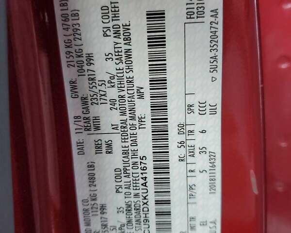Червоний Форд Ескейп, об'ємом двигуна 1.5 л та пробігом 102 тис. км за 1900 $, фото 12 на Automoto.ua