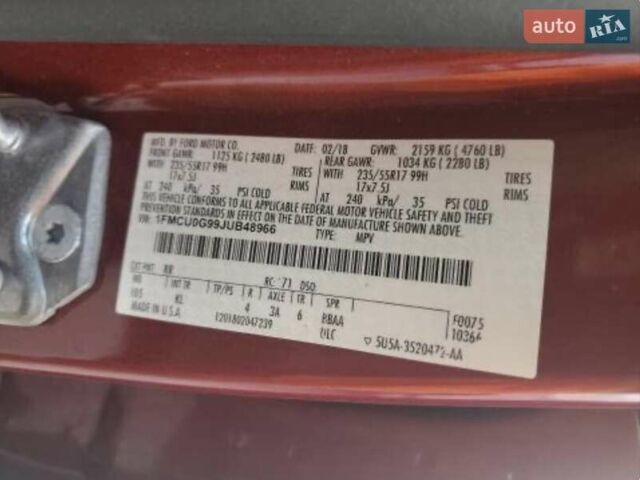 Червоний Форд Ескейп, об'ємом двигуна 2 л та пробігом 155 тис. км за 8500 $, фото 17 на Automoto.ua