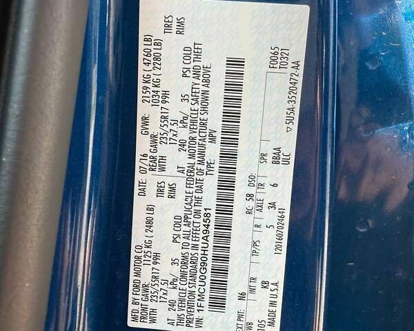 Форд Ескейп, об'ємом двигуна 2 л та пробігом 169 тис. км за 9300 $, фото 17 на Automoto.ua