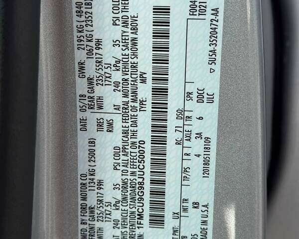 Форд Ескейп, об'ємом двигуна 2 л та пробігом 172 тис. км за 10400 $, фото 17 на Automoto.ua