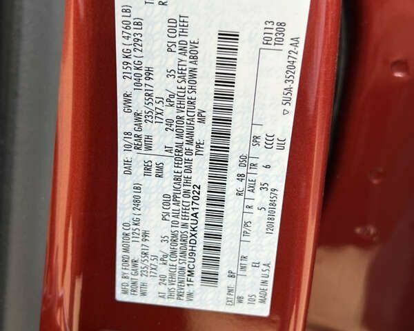 Форд Эскейп, объемом двигателя 1.5 л и пробегом 188 тыс. км за 13700 $, фото 13 на Automoto.ua