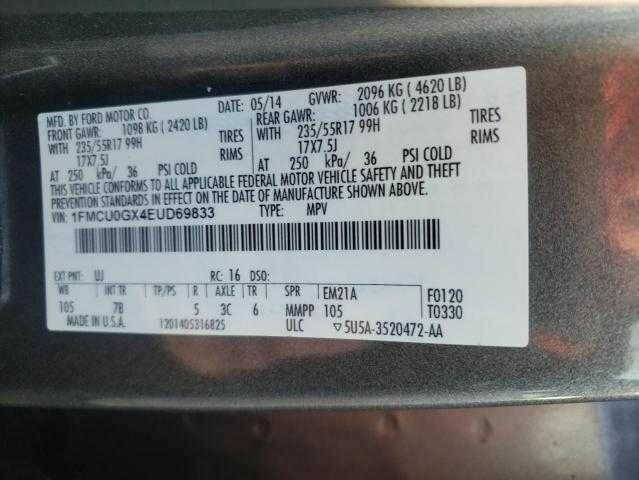 Серый Форд Эскейп, объемом двигателя 1.6 л и пробегом 252 тыс. км за 10500 $, фото 19 на Automoto.ua