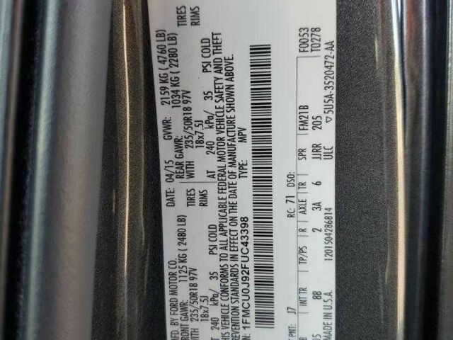 Серый Форд Эскейп, объемом двигателя 0 л и пробегом 59 тыс. км за 1000 $, фото 12 на Automoto.ua