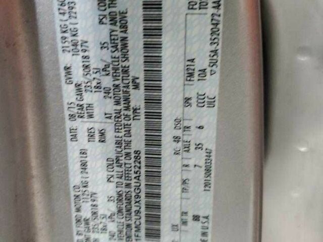 Сірий Форд Ескейп, об'ємом двигуна 0 л та пробігом 96 тис. км за 1500 $, фото 12 на Automoto.ua